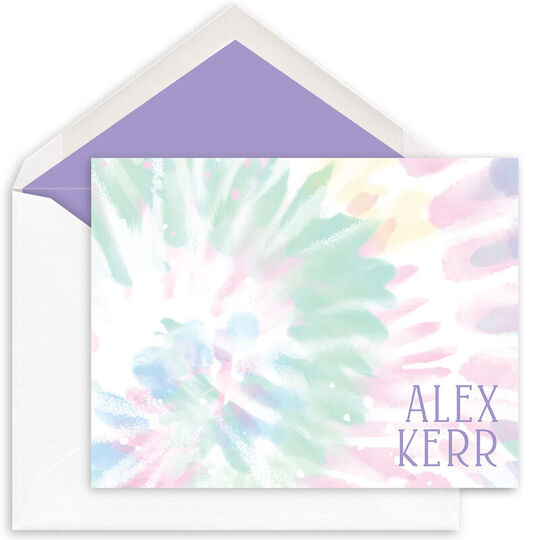 Alex Tie-Dye Folded Note Cards